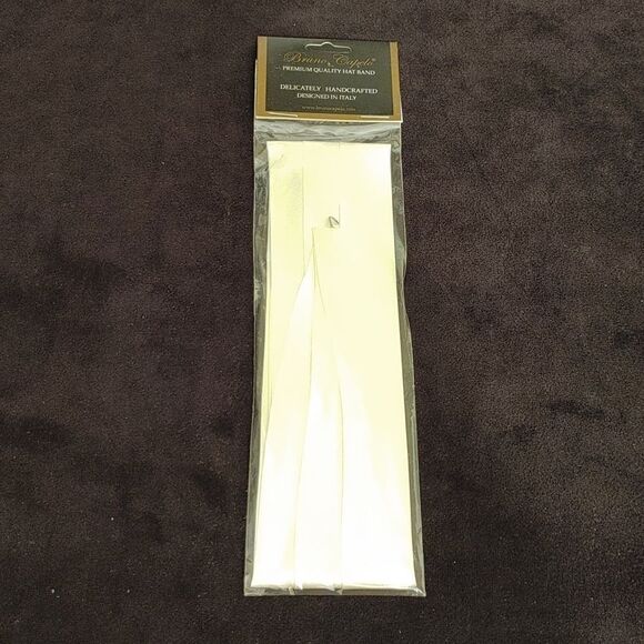 BRUNO CAPELO FASHION 3 PLEAT SATIN HAT BAND. - Picture 1 of 2